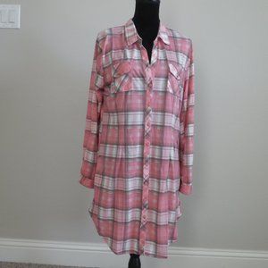 White Mark Long Sleeve Blouse
